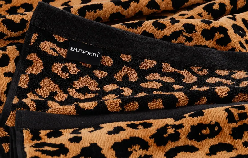 Leopard Animal jacquard towel