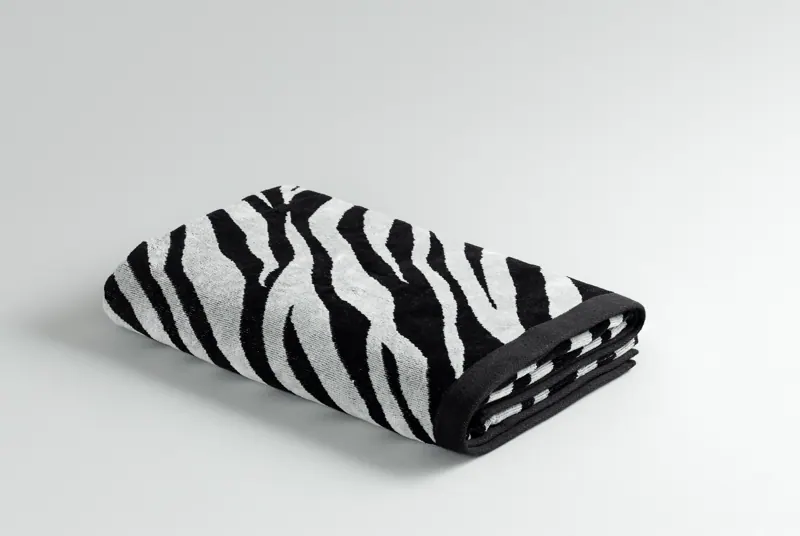 Animal Zebra towel, folded