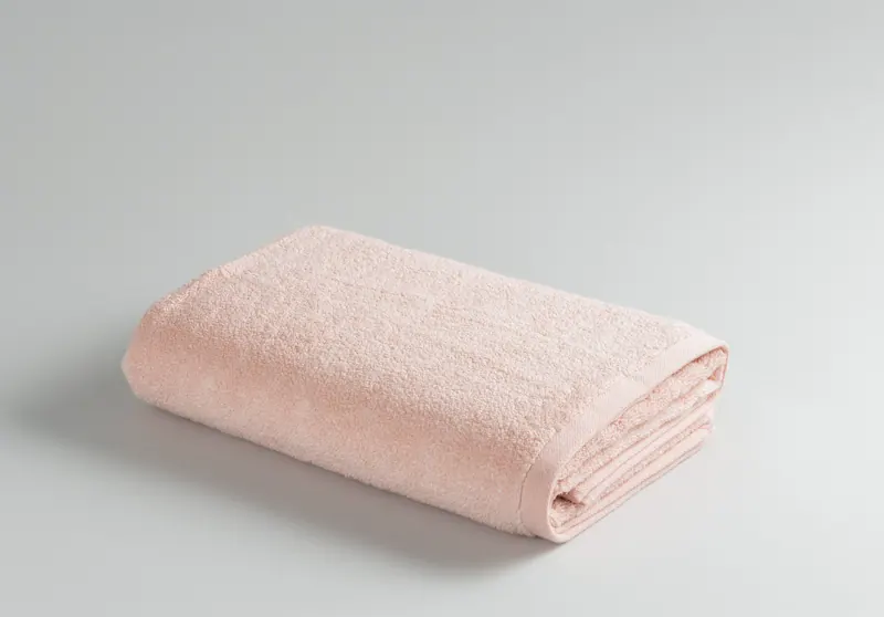 Plain Blush towel, folded